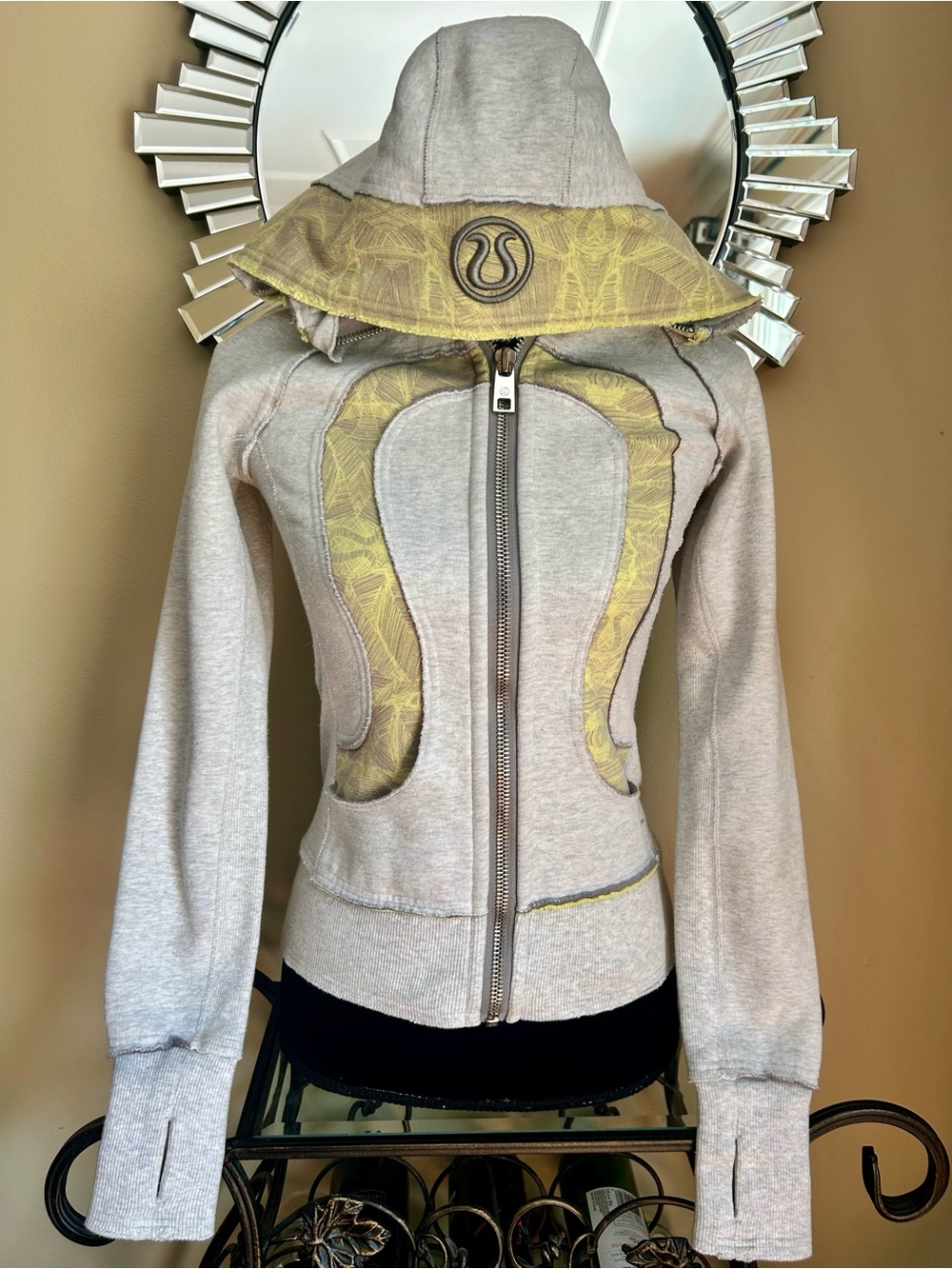 lululemon Vintage Hoodie with Yellow Trim